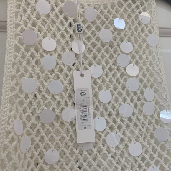 Caroline Constas White Sleeveless Crochet Coverup Sz Small - Picture 16 of 16